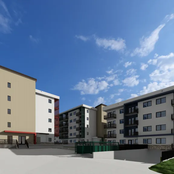 The  CFB Esquimalt Canadian Forces Housing Development in Victoria, BC, constructed by Pomerleau.