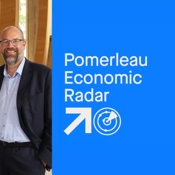 Launch of the Pomerleau Economic Radar with its authors, Sean Boyer and Jean-François Perras.