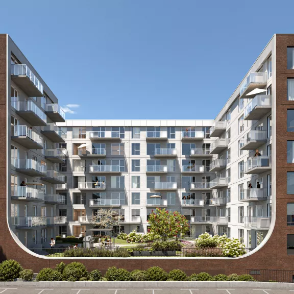 Residential building rendering