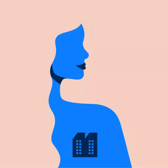 Illustration of woman