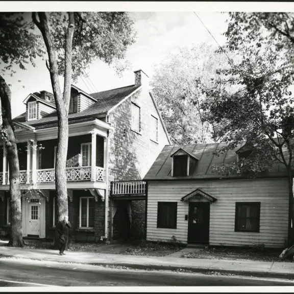 The Rochon House during its early years. 
