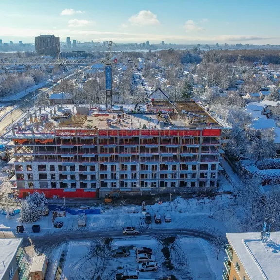 Building being construted