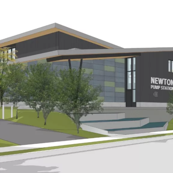 The Newton Pump Station Replacement in Surrey, British Columbia is being built by Pomerleau. A new project in water and wastewater treatment facilities.