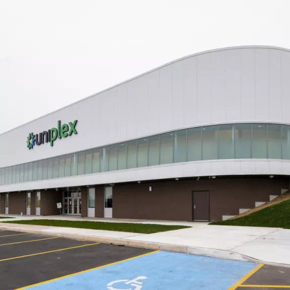 The UNIPlex Intergenerational Community Complex, in Dieppe, New-Brunswick, built by Pomerleau.