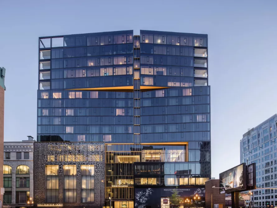 The Four Seasons project, an example of commercial construction project built by Pomerleau