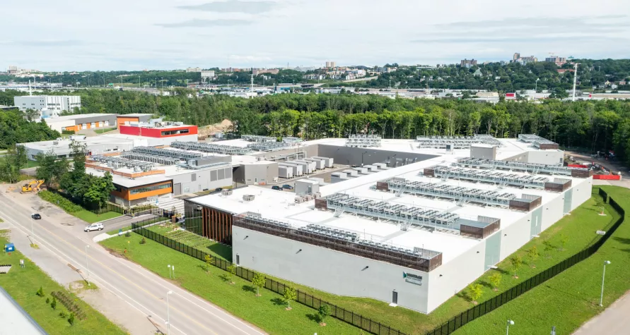 Vantage Data Centre in Quebec City, an example of Pomerleau's expertise in building Data centers
