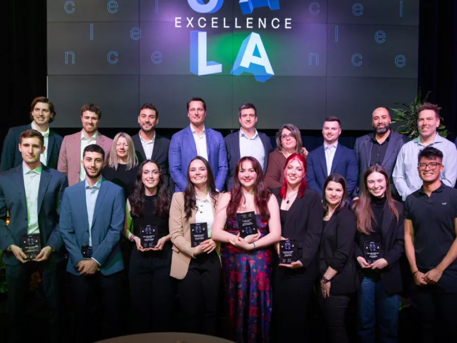 The Excellence Gala, where Pomerleau recognized its best interns on all projects.