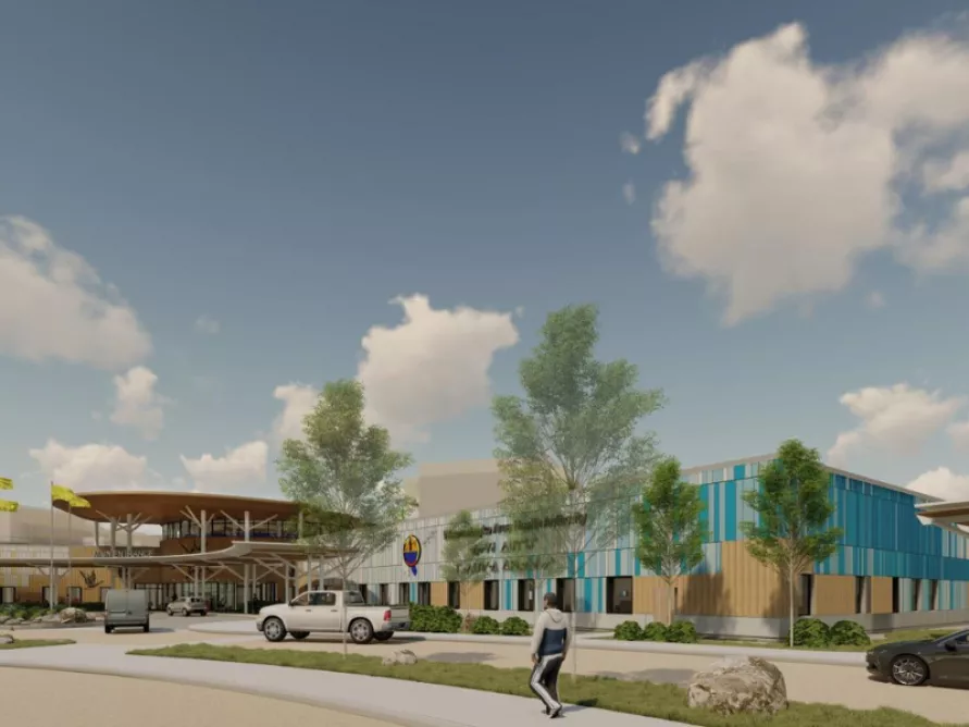 Weeneebayko Area Health Authority (WAHA) - Health Campus, in Moosonee, Ontario, an example of a construction projects in health and research built by Pomerleau.