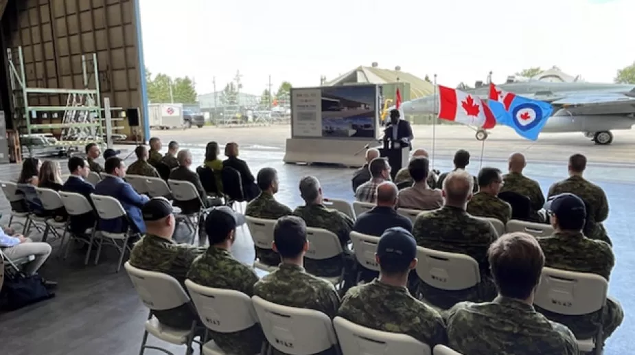 Inauguration of the works at Canadian Forces Base Bagotville