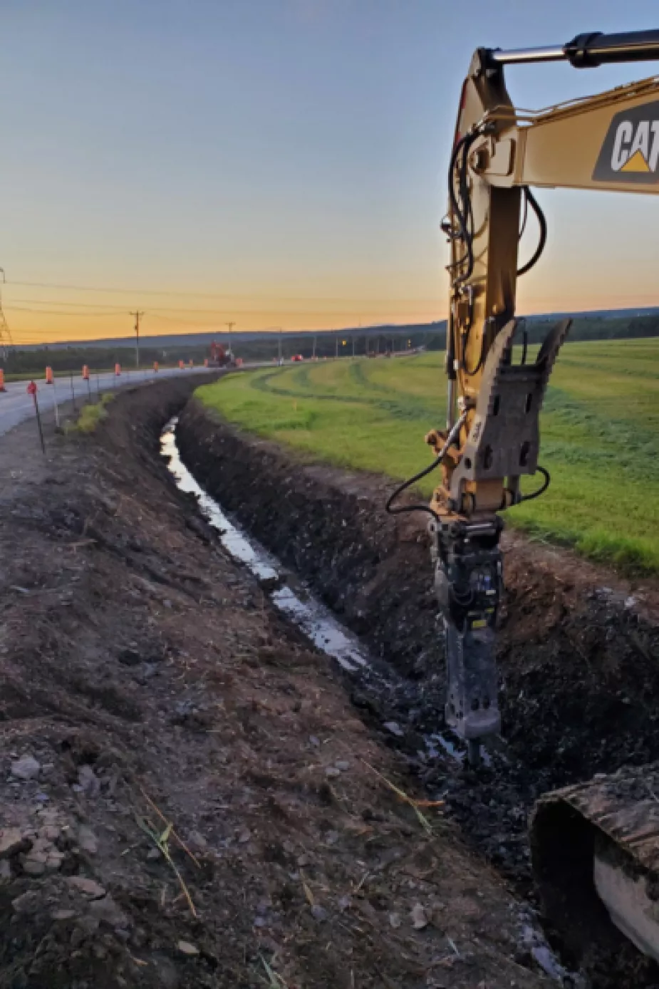 Extension of the gas network from St-Henri to Montmagny in Quebec, an example of Pomerleau's expertise in gas pipelines and buried lines