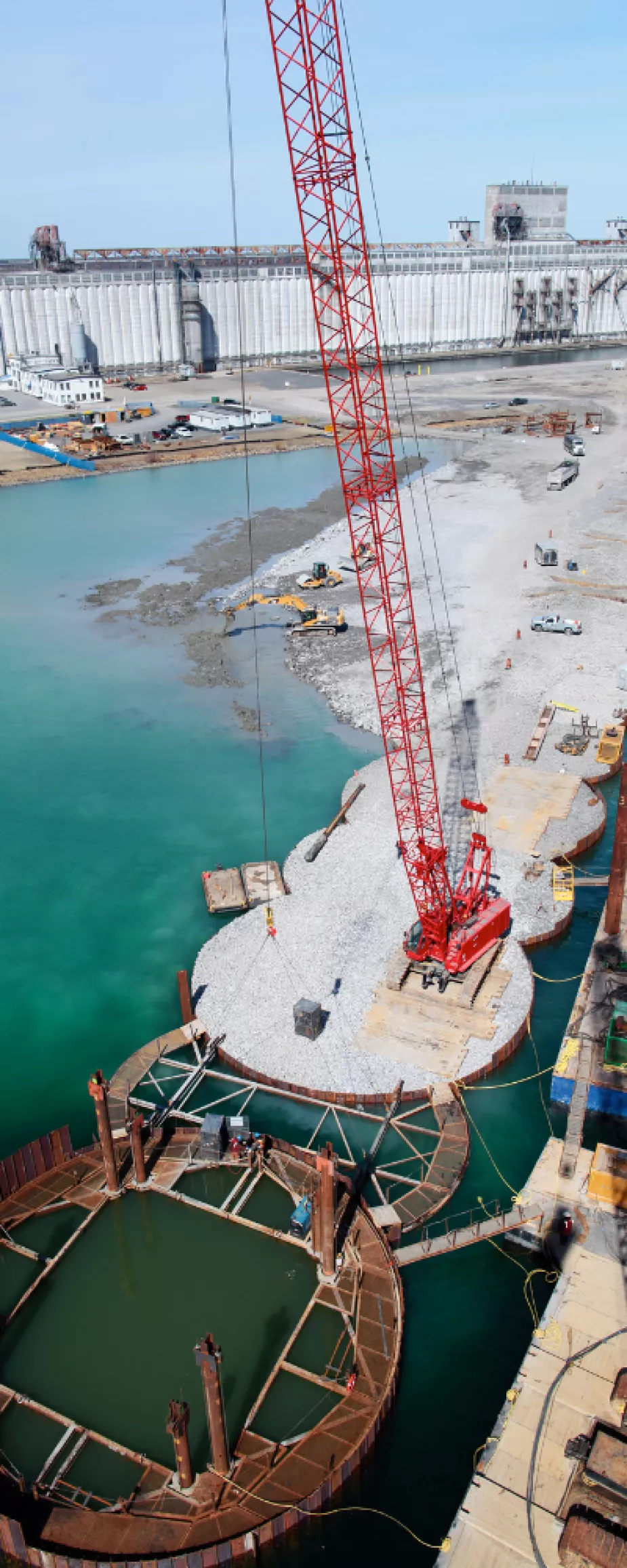 Example of Pomerleau expertise in deep foundations
