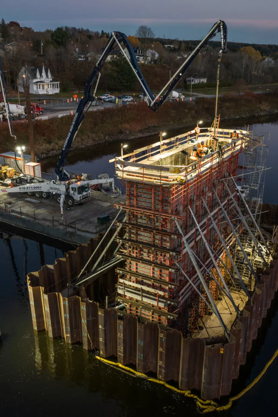Example of Pomerleau expertise on Formwork solutions with a construction project